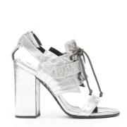 Pre-owned Leather heels Proenza Schouler Pre-owned , Gray , Dames