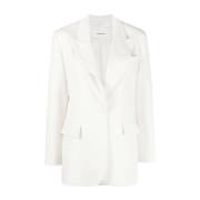 Crèmekleurige Jas - Monopetto Stijl P.a.r.o.s.h. , White , Dames