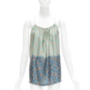 Pre-owned Silk tops Dries van Noten Pre-owned , Green , Dames