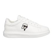 K/Ikonik Kapri Sneakers - Vetersluiting, Effen Patroon Karl Lagerfeld ...