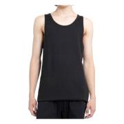 Zwarte Katoenen Tanktop Thom Krom , Black , Heren