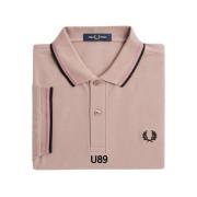 Rosa U89 Twin Tipped Shirt Fred Perry , Pink , Heren