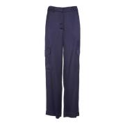 Blauwe Cargo Broek Ottod'Ame , Blue , Dames