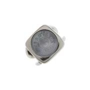 Pre-owned Metal rings Hermès Vintage , Gray , Dames