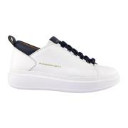 Blauw en witte sneakers Alexander Smith , White , Heren