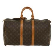 Pre-owned Cotton louis-vuitton-bags Louis Vuitton Vintage , Brown , Da...