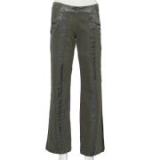Pre-owned Denim bottoms Armani Pre-owned , Green , Dames