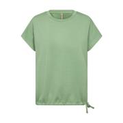 Casual Shirt met Ronde Halslijn en Stoer Detail Soyaconcept , Green , ...