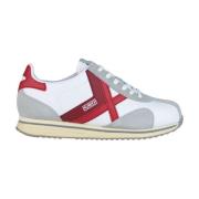 Casual Witte Textiel Sneakers oor Heren Munich , Multicolor , Heren