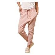 Relaxed Fit Roze Chino Jogger Broek Mason's , Pink , Dames