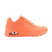 Stijlvolle Sneakers voor Vrouwen Skechers , Orange , Dames