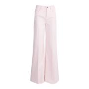 Moderne Bootcut Flared Jeans March23 , Pink , Dames