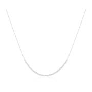 Ovale Ketting met Witte Zirkonia Sif Jakobs Jewellery , Gray , Dames