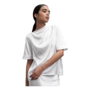 Lima zijden satijnen T-shirt Ahlvar Gallery , White , Dames