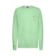 Stijlvolle Crewneck Sweater Tommy Hilfiger , Green , Heren