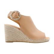 Stijlvolle Espadrille Sleehakken Maypol , Brown , Dames