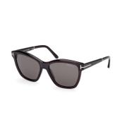 Dames zonnebril met zwarte acetaat montuur Tom Ford , Black , Dames