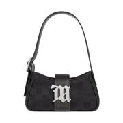 Monogram hobo schoudertas Misbhv , Black , Dames