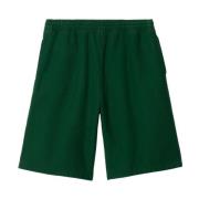Stijlvolle Groene Casual Shorts Burberry , Green , Heren