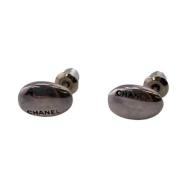 Pre-owned Silver earrings Chanel Vintage , Gray , Dames