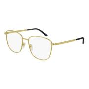 Goud Zwart Brilmontuur Gucci , Yellow , Unisex