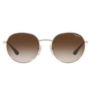 Pale Gold/Brown Shaded Sunglasses Vogue , Multicolor , Dames