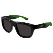 Black Green/Dark Grey Sunglasses Bottega Veneta , Black , Heren