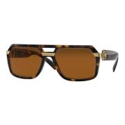 Medusa Icon Sunglasses Versace , Brown , Heren