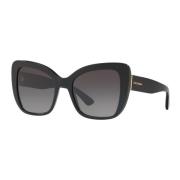 Bedrukte zonnebril in zwart/grijs verloop Dolce & Gabbana , Black , Da...