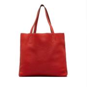 Pre-owned Leather handbags Hermès Vintage , Red , Dames