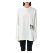 Grafisch T-shirt met lange mouwen Y-3 , White , Dames