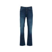 Blauwe Ss24 Heren Jeans 7 For All Mankind , Blue , Heren