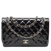 Pre-owned Leather chanel-bags Chanel Vintage , Black , Dames