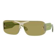 BE 3123 Zonnebril in Pale Gold/Green Burberry , Green , Dames