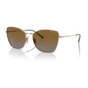Light Brown/Brown Shaded Sunglasses Vogue , Multicolor , Dames