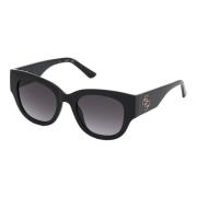 Zonnebril in Shiny Black/Grey Shaded Guess , Black , Dames