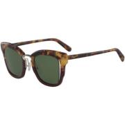 SF 886S Sunglasses in Red Havana/Green Salvatore Ferragamo , Multicolo...