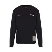 Zwarte Katoenen Jersey Sweater met Neighborhood Logo Print Yohji Yamam...