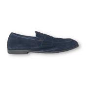 Suède Mocassins Mille885 , Blue , Heren