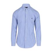 Blauw Gestreept Polo Shirt voor Heren Ralph Lauren , Blue , Heren