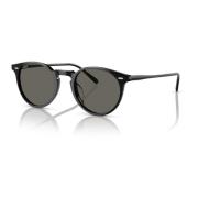 Black/Carbon Grey Sunglasses N.02 SUN Oliver Peoples , Black , Unisex