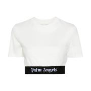 Beige T-shirts en Polos Palm Angels , Beige , Dames