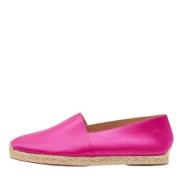 Pre-owned Satin flats Christian Louboutin Pre-owned , Pink , Dames