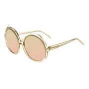 Ash Rose Gold Sunglasses 419 Linda Farrow , Pink , Dames