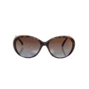 Pre-owned Plastic sunglasses Chanel Vintage , Brown , Dames