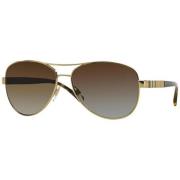 Light Gold/Brown Shaded Polarized Sunglasses Burberry , Multicolor , D...