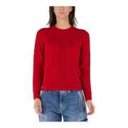 Round-neck Knitwear Ralph Lauren , Red , Dames