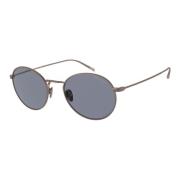 Matte Bronze/Blue Sunglasses AR 6127 Giorgio Armani , Brown , Heren