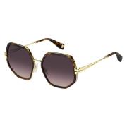 Havana Rose Gold Zonnebril Bruin Getint Marc Jacobs , Brown , Dames