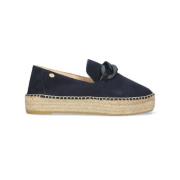 June LI Suède Espadrilles Fred De La Bretoniere , Blue , Dames